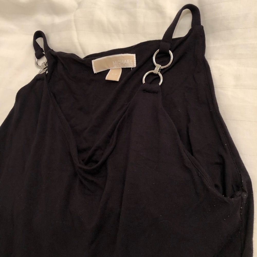 Michael by Michael Kors Chain Link Detail Black Cami